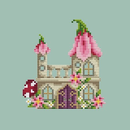 Fairy Castle counted cross stitch chart