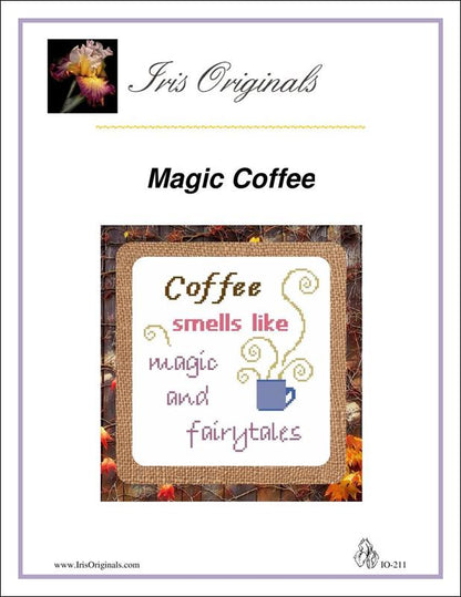 Magic Coffee counted cross stitch chart