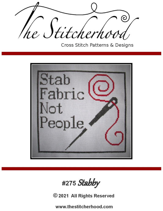 Stabby counted cross stitch chart