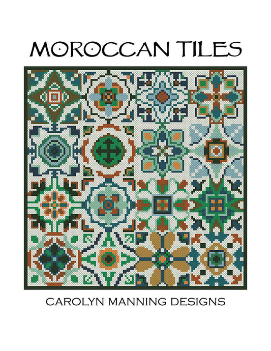 Moroccan Tiles counted cross stitch chart