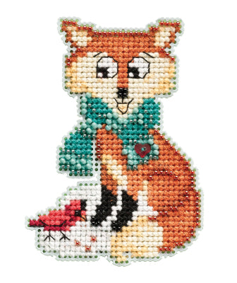 Foxy counted cross stitch kit
