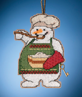 Cooking Snowman Snow Fun Charmed Ornament Kit