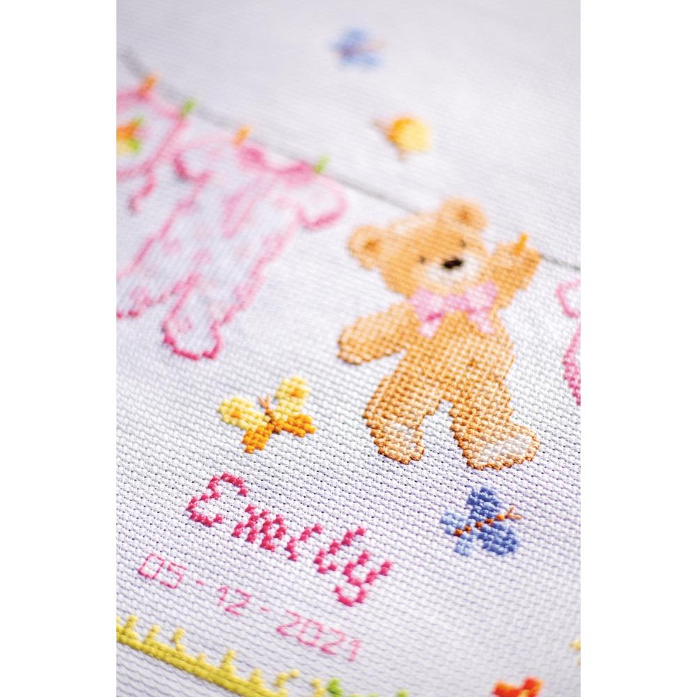 Baby Clothesline counted cross stitch kit