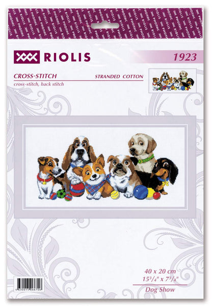 Dog Show counted cross stitch kit