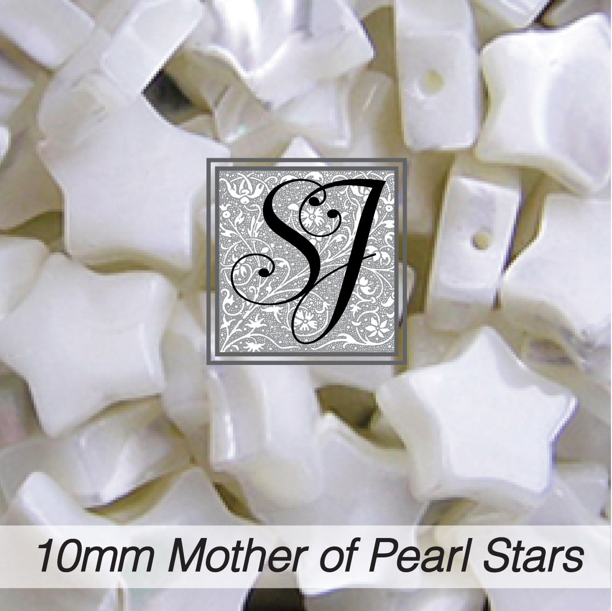 10mm Mother of Pearl Star Beads