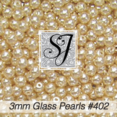 SJ Bead - Glass Pearl 2MM 402 Champagne
