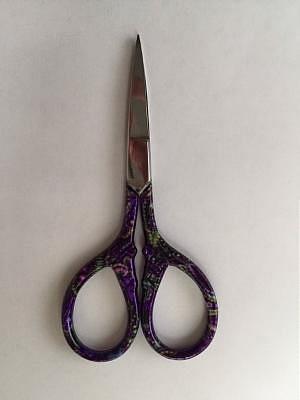 Purple & Green Paisley scissors