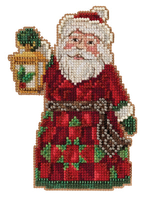 Santa with Lantern counted cross stitch kit