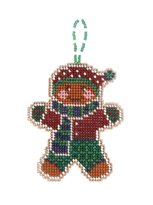 Gingerbread Lad beaded ornament kit