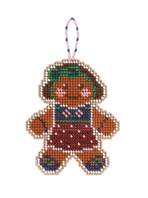 Gingerbread Lass beaded ornament kit