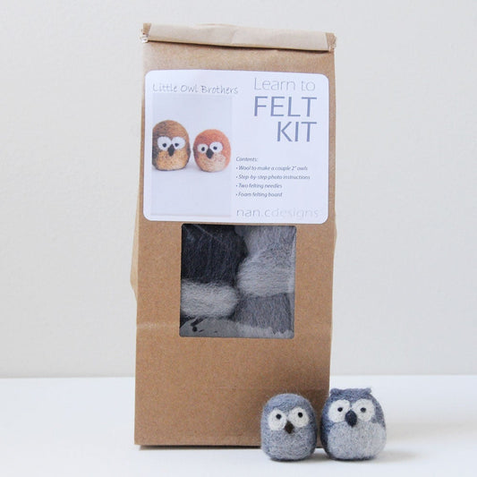 Little Owl Brothers felting kit