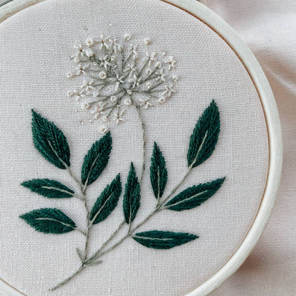 Elderflower embroidery kit