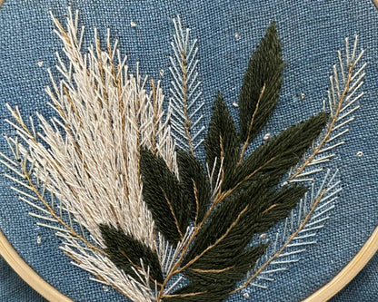 Pampas Grass and Circumstance embroidery kit