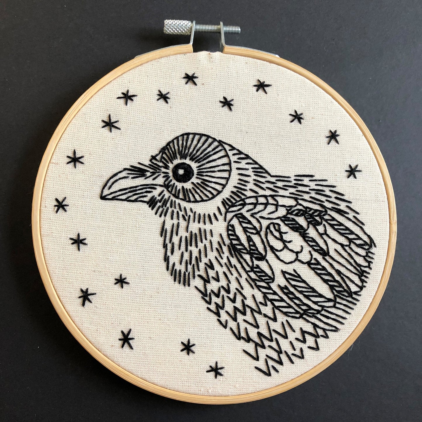 Nevermore embroidery kit