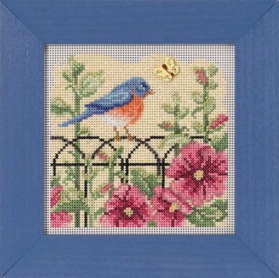 Spring Bluebird counted cross stitch kit