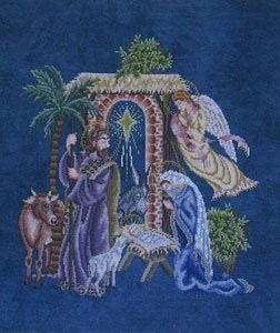 Nativity counted cross stitch chart