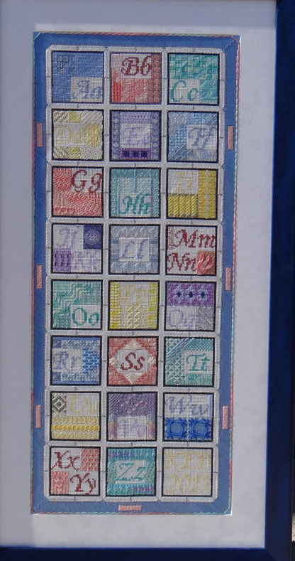 Pastel Alphabet Sampler chart