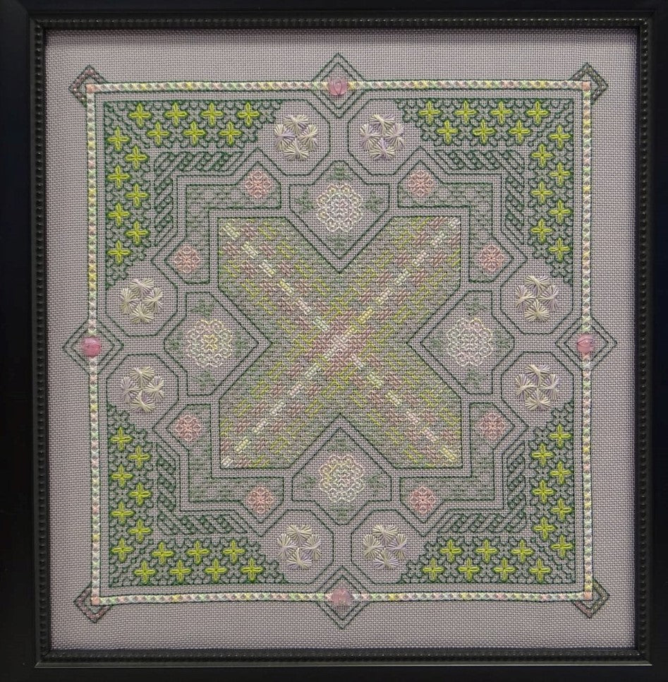 Flowers at the Gate sampler pattern