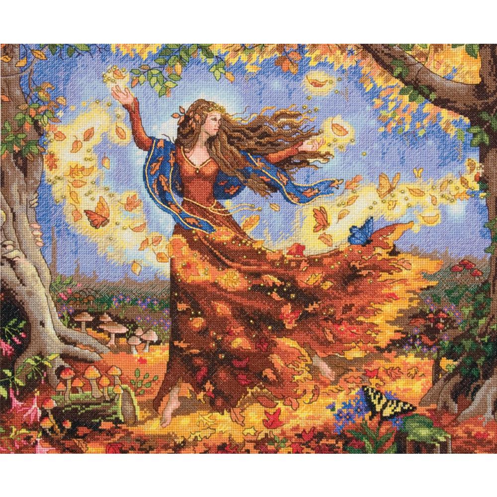 Fall Fairy counted cross stitch kit