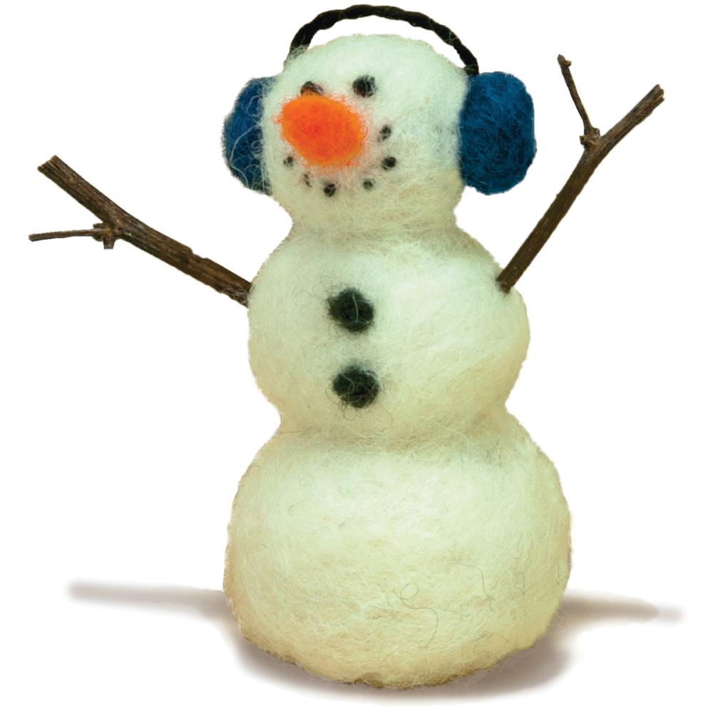Snowman felting kit