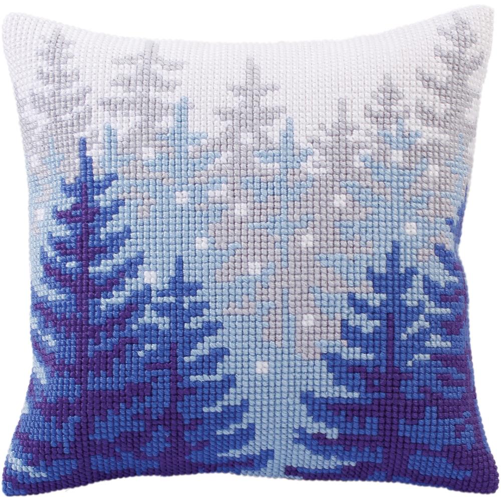 Winter Forest needlepoint cushion kit