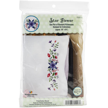 Star Flower pillow case set