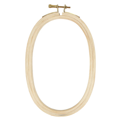Oval wood hoop - 6" diagonal