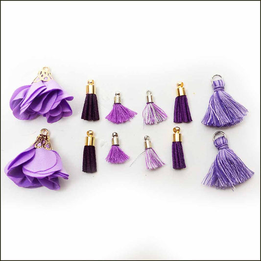 Mini Tassels - Purple