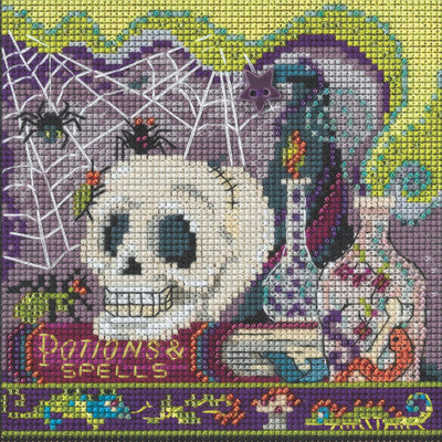 Potions & Spells counted cross stitch kit