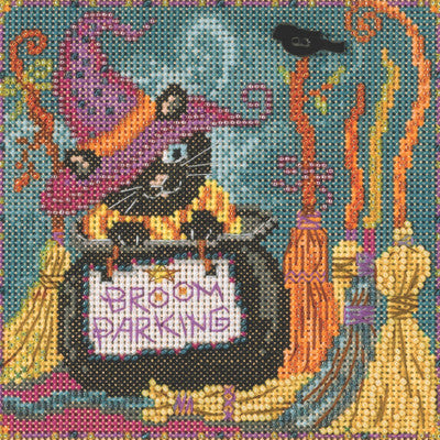 Broom Parking counted cross stitch kit