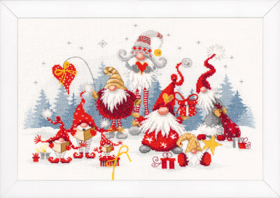 Christmas Meeting counted cross stitch kit