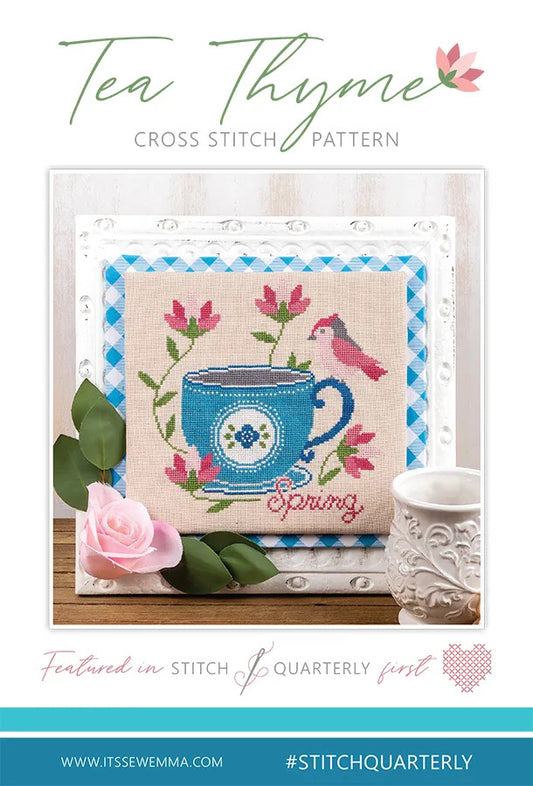 Tea Thyme counted cross stitch chart