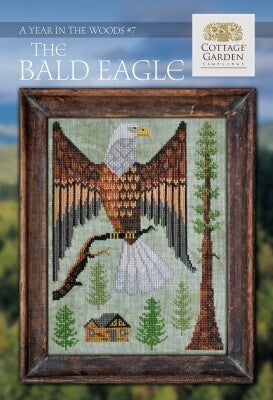 A Year in the Woods chart #7 - The Bald Eagle counted cross stitch chart