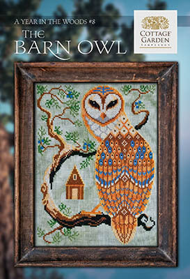 A Year in the Woods chart #8 - The Barn Owl counted cross stitch chart