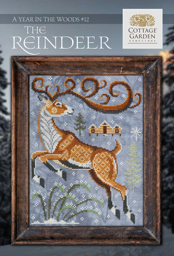 A Year in the Woods #12 - The Reindeer counted cross stitch chart
