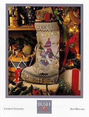 Charles' Stocking counted cross stitch chart