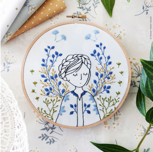 6" Dreamy Lady embroidery kit