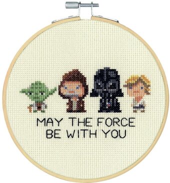 Star Wars Family counted cross stitch kit