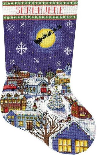 Christmas Eve Stocking counted cross stitch kit