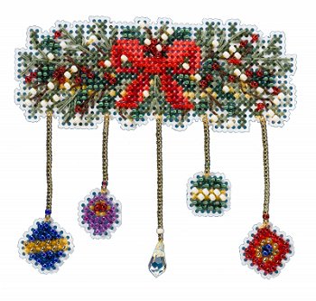 Garland - Winter Holiday counted cross stitch kit