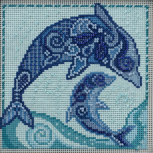 Dolphin - Marine Life Quartet counted cross stitch kit