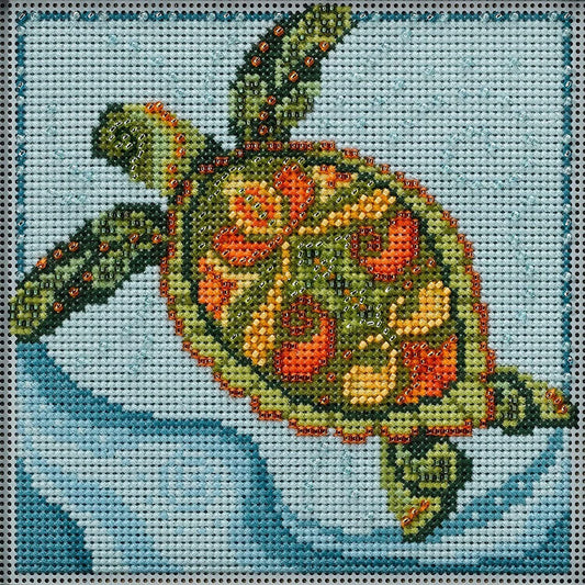 Turtle - Marine Life Quartet counted cross stitch kit