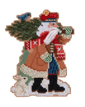 Timberline Douglas Fir Santa counted cross stitch kit