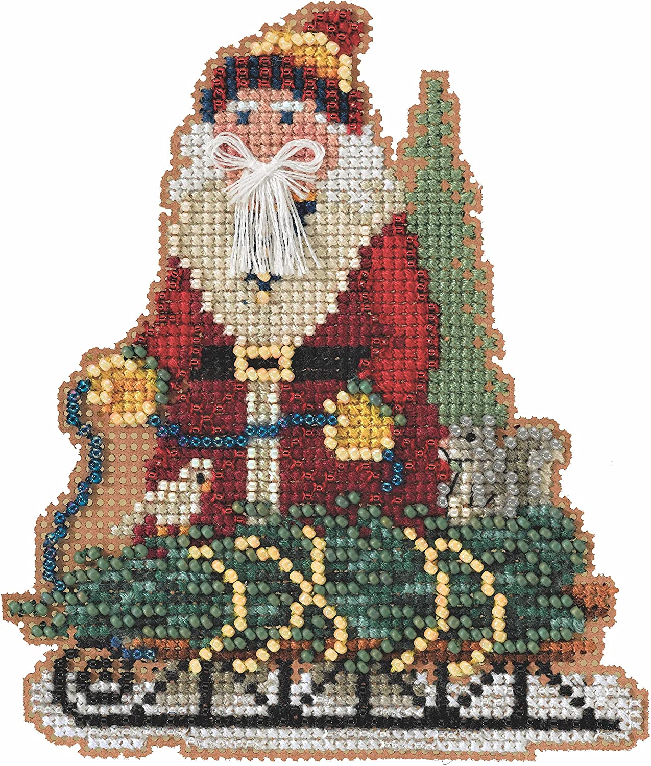 Timberline Norway Spruce Santa counted cross stitch kit