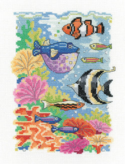 Tropical Fish counted cross stitch chart