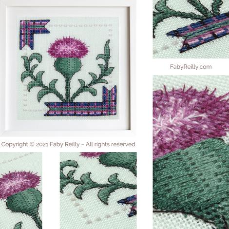 Sassy Thistle counted cross stitch pattern