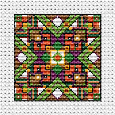 Tentmaker Smalls - October counted cross stitch chart