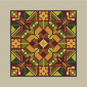 Tentmaker Smalls - September counted cross stitch chart