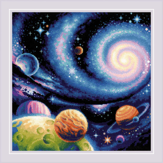 Other Worlds counted cross stitch kit