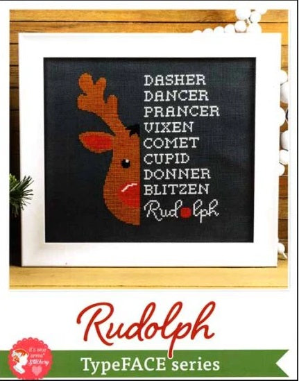 Rudolph - TypeFACE Series counted cross stitch chart